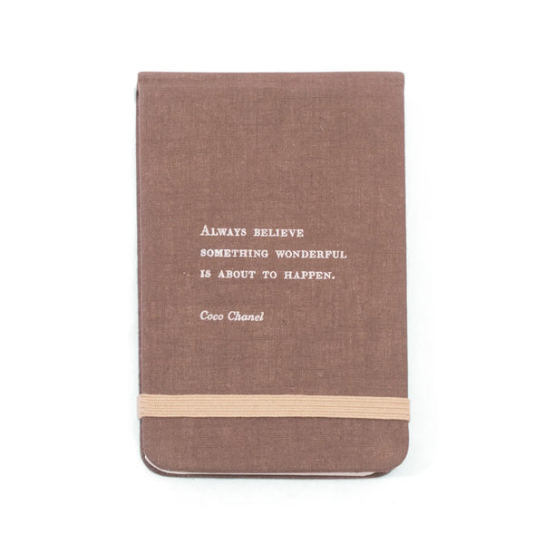 Fabric Quotes Notebook