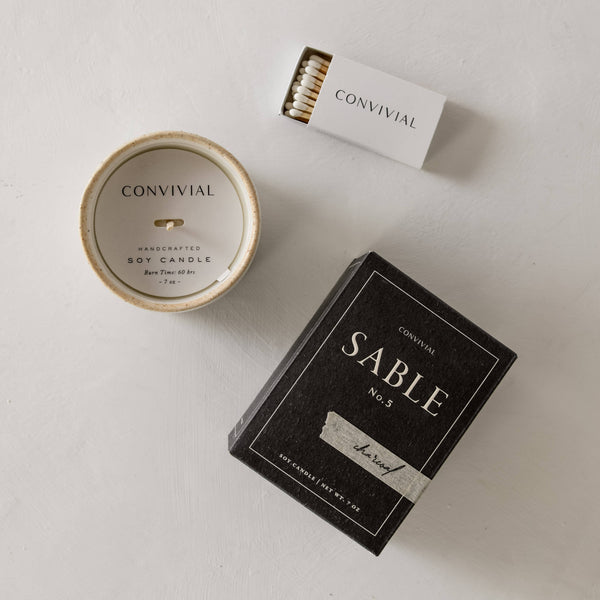 Sable Candle | Charcoal