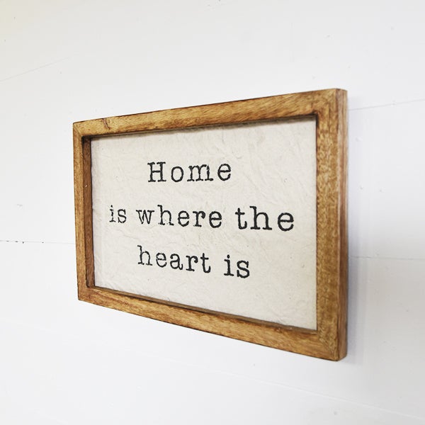 Heart & Home Sign