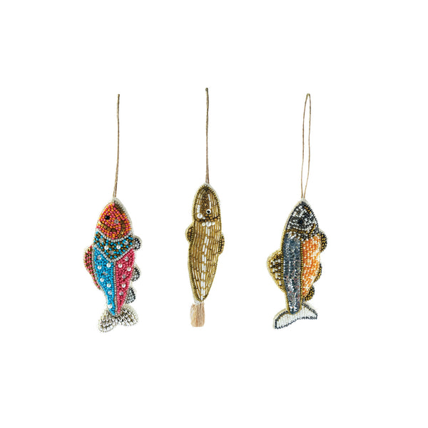 Beaded Fish Ornament