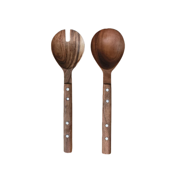 Mango Wood Salad Servers