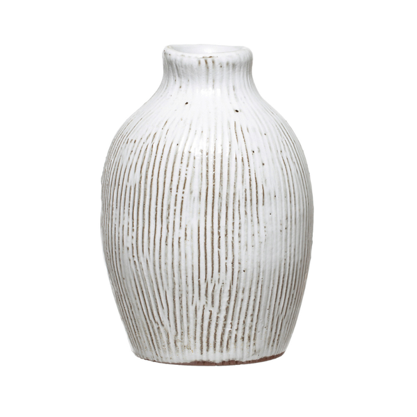 Ridgestone Texture Glazed Vase